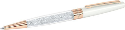 Φωτογραφία προϊόντος: Swarovski Crystalline Stardust Ballpoint White Rose Gold Plated με Μαύρο Μελάνι