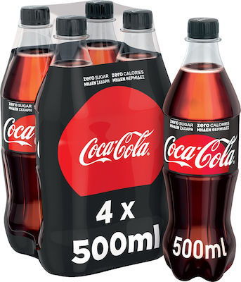 Φωτογραφία προϊόντος: Coca Cola Zero Χωρίς Ζάχαρη 4x500ml