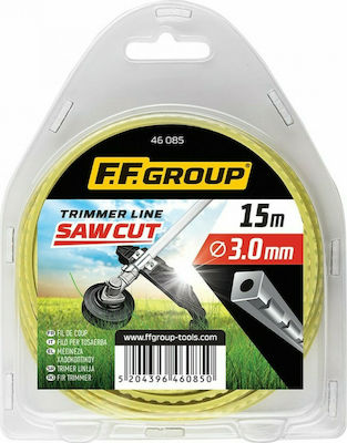 Φωτογραφία προϊόντος: F.F. Group Saw Cut 46091 Νήμα Μεσινέζας Τετράγωνο Διπλής Γραμμής Μήκους 32m και Πάχους 4mm