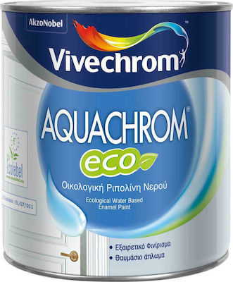 Φωτογραφία προϊόντος: Vivechrom Ριπολίνη Νερού Aquachrom Eco 0.75lt Λευκό Ματ