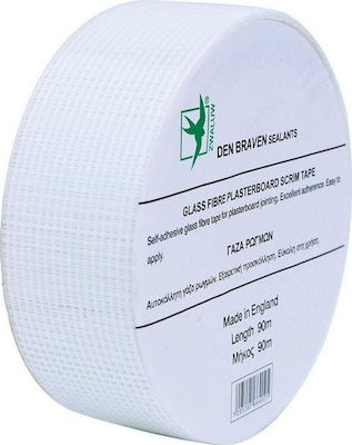 Φωτογραφία προϊόντος: Den Braven Glass Fibre Ταινία Υαλοπλέγματος "Γάζα" Γυψοσανίδας 50mm X 90m