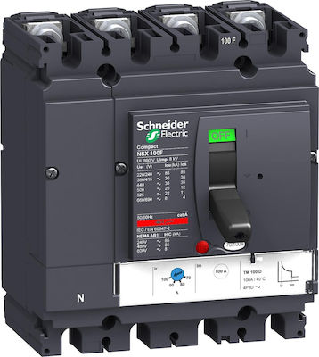 Φωτογραφία προϊόντος: Schneider Electric Αυτόματος Διακόπτης Ισχύος 4P 100A 25kA LV429570