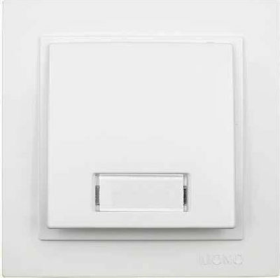 Φωτογραφία προϊόντος: Μπουτόν επιγραφής Mono Electric σειρά Despina λευκό | 505-001936129