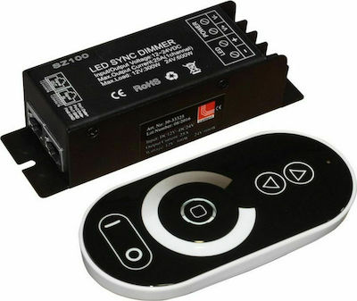 Φωτογραφία προϊόντος: Adeleq Ασύρματο Dimmer Αφής RF με Τηλεχειριστήριο για Ταινία Μονόχρωμη 12/24V 25A 30-33325