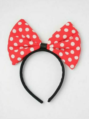 Φωτογραφία προϊόντος: Large polka dot bow on a black aliceband