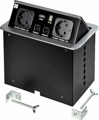 Φωτογραφία προϊόντος: VersaLink, 2 earthed socket outlet, 2 RJ45/11 (CAT6 UTP), 1 USB port, 1 HDMI port 939602014