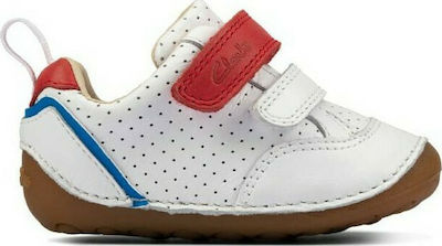 Φωτογραφία προϊόντος: Clarks Παιδικό Sneaker Casual Tiny Sky με Σκρατς για Κορίτσι Λευκό
