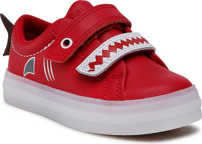 Φωτογραφία προϊόντος: Clarks Παιδικό Sneaker Flare Scale Lo με Σκρατς για Αγόρι Κόκκινο