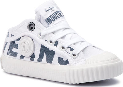 Φωτογραφία προϊόντος: Pepe Jeans Παιδικό Sneaker Industry Logo για Αγόρι Λευκό