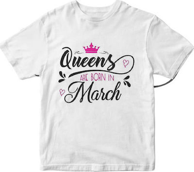 Φωτογραφία προϊόντος: Unbox-Queen Born March T-shirt White