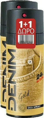 Φωτογραφία προϊόντος: Denim Gold 24H Action Deo Spray 2 x 150ml