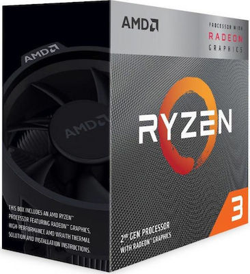 Φωτογραφία προϊόντος: AMD Ryzen 3 3200G 3.6GHz Επεξεργαστής 4 Πυρήνων για Socket AM4 σε Κουτί με Ψύκτρα