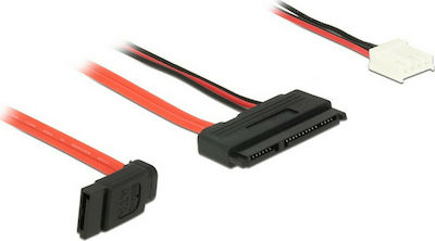 Φωτογραφία προϊόντος: DeLock 4-Pin Floppy / 7-Pin SATA III - 22-Pin SATA III Cable 0.3m (84849)