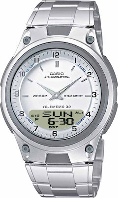 Φωτογραφία προϊόντος: Casio Ρολόι Casio Collection Stainless Steel Bracelet με Μεταλλικό Μπρασελέ σε Ασημί χρώμα