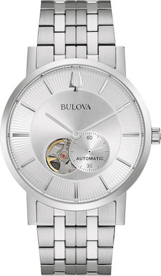 Φωτογραφία προϊόντος: Bulova American Clipper Ρολόι Αυτόματο με Μεταλλικό Μπρασελέ σε Ασημί χρώμα