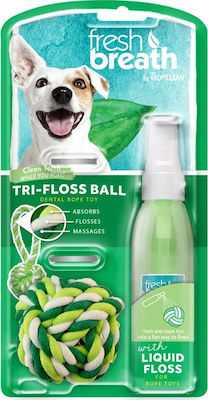 Φωτογραφία προϊόντος: Tropiclean Fresh Breath Σπρέι Liquid Floss & Ropeball