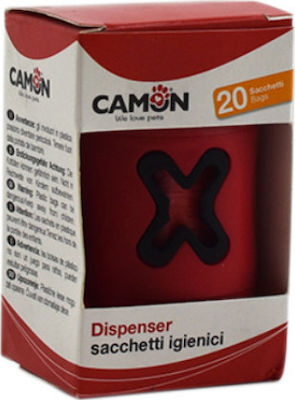 Φωτογραφία προϊόντος: Camon City Go Normal Θήκη με 20 Σακούλες Περιττωμμάτων Κόκκινο