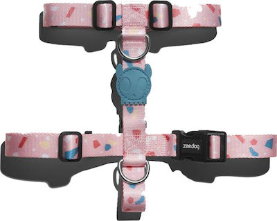 Φωτογραφία προϊόντος: ΣΑΜΑΡΑΚΙ ΣΚΥΛΩΝ ZEEDOG H-HARNESS TERRAZO ΡΟΖ M 31-50cmX42-69cm