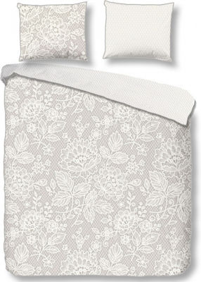 Φωτογραφία προϊόντος: Descanso duvet cover Lace 140 x 220 cm cotton grey/white