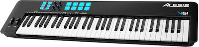 Φωτογραφία προϊόντος: Alesis Midi Keyboard V-61-MKII με 61 Πλήκτρα σε Μαύρο Χρώμα