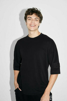 Φωτογραφία προϊόντος: Ανδρικό t-shirt oversized P/COC P-1328 BLACK