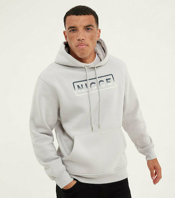 Φωτογραφία προϊόντος: GREY HOODIE WITH FRONT LOGO PRINT AND POUCH POCKETS