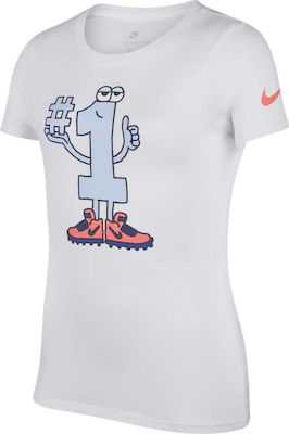 Φωτογραφία προϊόντος: Nike Παιδικό T-shirt για Κορίτσι Λευκό Sportswear Number One