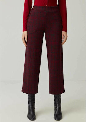 Φωτογραφία προϊόντος: SURKANA ANKLE FLUID JACQUARD TROUSERS RED