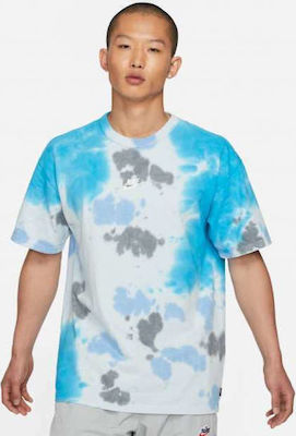 Φωτογραφία προϊόντος: Nike Sportswear Αθλητικό Ανδρικό T-shirt Laser Blue / Football Grey με Στάμπα
