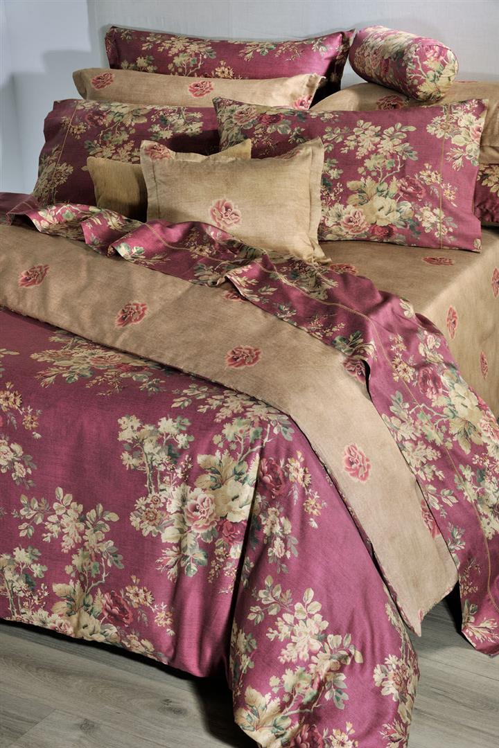 Φωτογραφία προϊόντος: Σετ Σεντόνια Down Town S-886 English Flower Red Υπέρδιπλο 245x270