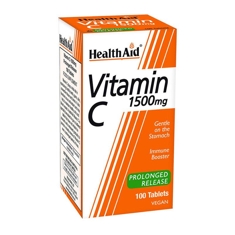Φωτογραφία προϊόντος: HEALTH AID Vitamin C 1500mg 100 δισκία