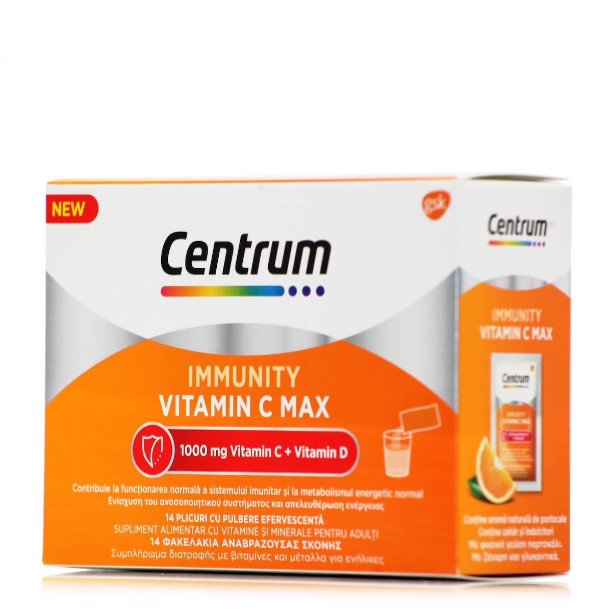 Φωτογραφία προϊόντος: Centrum Immunity Vitamin C Max για Ενέργεια & Ενίσχυση Ανοσοποιητικού, 14 φακελάκια