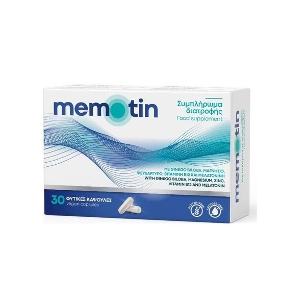 Φωτογραφία προϊόντος: Memotin Συμπλήρωμα για Εμβοές και Μνήμη 30 κάψουλες