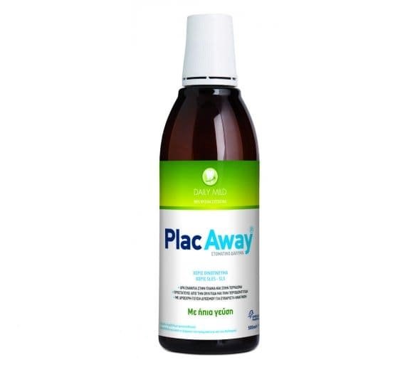 Φωτογραφία προϊόντος: PlacAway Daily Mild με Ήπια Γεύση Δυόσμου Στοματικό Διάλυμα 500ml