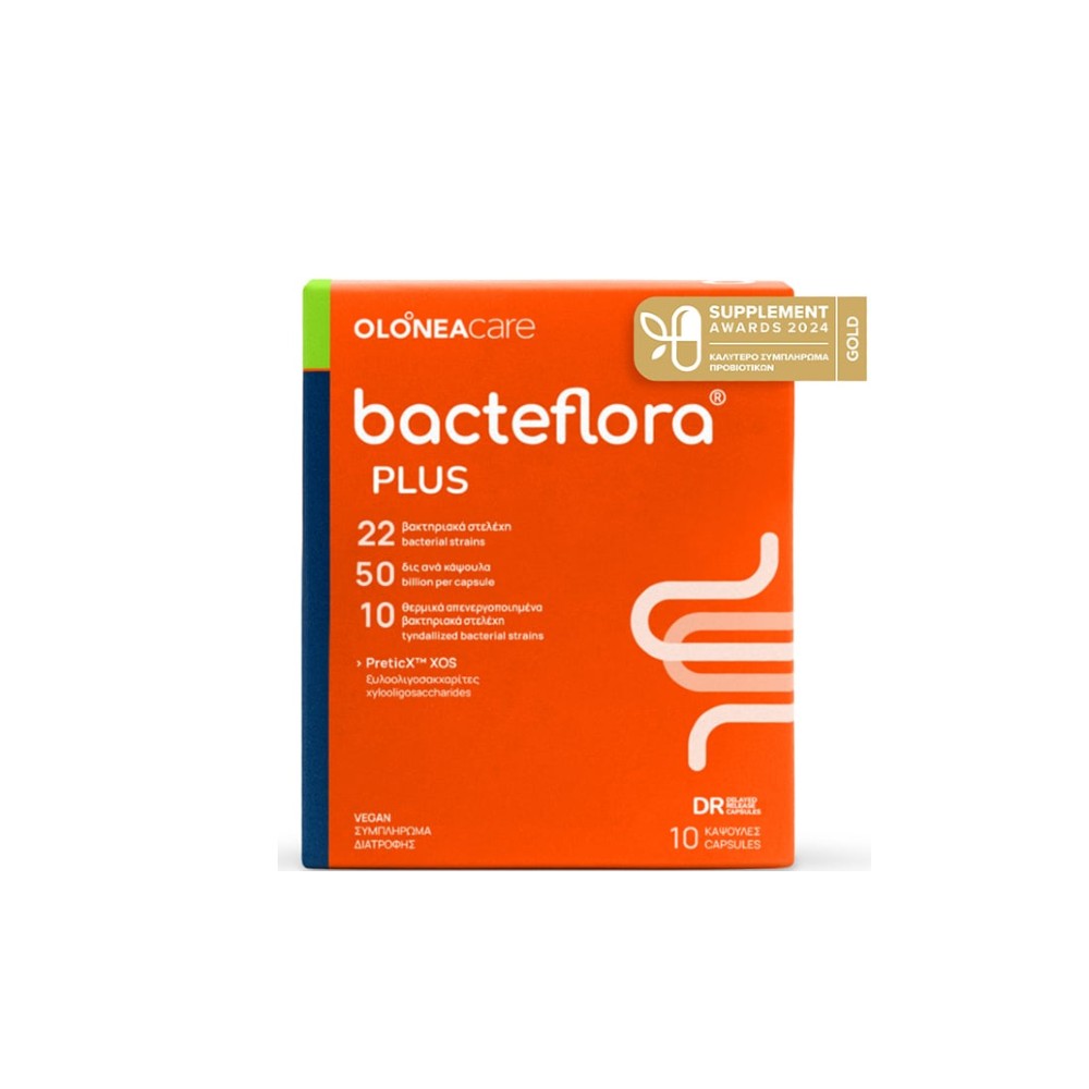 Φωτογραφία προϊόντος: Olonea BacteFlora Plus για Κάθε Ημέρα με Ενισχυμένη Σύνθεση 10 κάψουλες