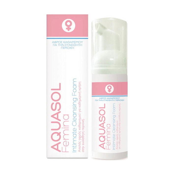 Φωτογραφία προϊόντος: Aquasol Femina Αφρός Καθαρισμού Ευαίσθητης Περιοχής 40 ml