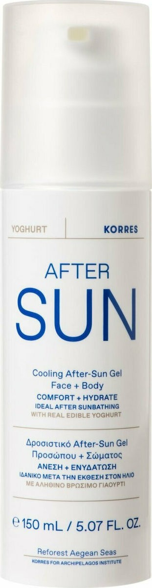 Φωτογραφία προϊόντος: Korres Yoghurt Γιαούρτι Δροσιστικό After Sun Gel Προσώπου + Σώματος 150 ml