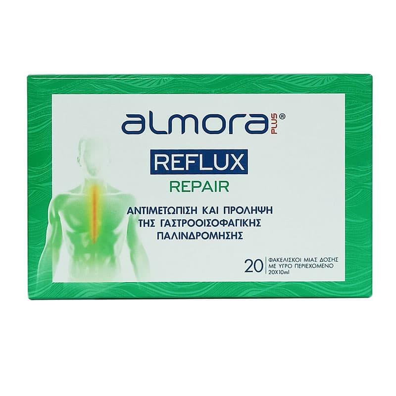 Φωτογραφία προϊόντος: Elpen Almora Plus Reflux Repair Αντιμετώπιση και Πρόληψη της Γαστροοισοφαγικής Παλινδρόμησης 20 φακελίσκοι x 10 ml