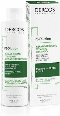 Φωτογραφία προϊόντος: Vichy Dercos PSOlution Shampoo Keratoreducing Treatment Σαμπουάν για Τριχωτό με Τάση Ψωρίασης 200ml