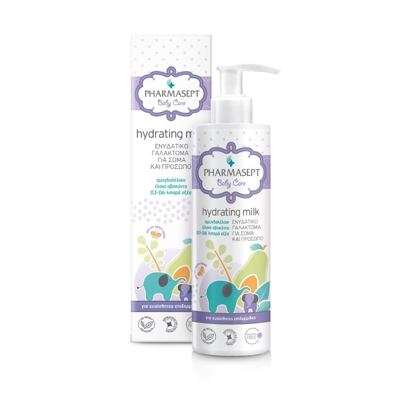 Φωτογραφία προϊόντος: Pharmasept Baby Care Hydrating Milk Ενυδατικό Γαλάκτωμα για Σώμα + Πρόσωπο 250 ml