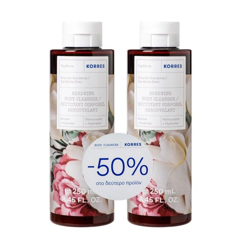 Φωτογραφία προϊόντος: Korres Grecian Gardenia Renewing Body Cleanser Γαρδένια Αφρόλουτρο 2 x 250 ml