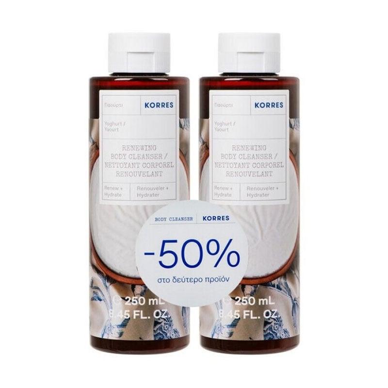 Φωτογραφία προϊόντος: Korres Yoghurt Renewing Body Cleanser Αφρόλουτρο 2 x 250 ml