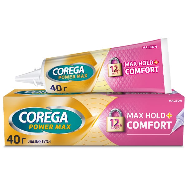Φωτογραφία προϊόντος: Corega Max Hold+Comfort Στερεωτική Κρέμα Τεχνητής Οδοντοστοιχίας 40gr