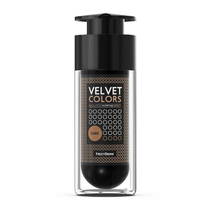 Φωτογραφία προϊόντος: Frezyderm Velvet Colors Dark Make-Up για Ματ Αποτέλεσμα 30 ml