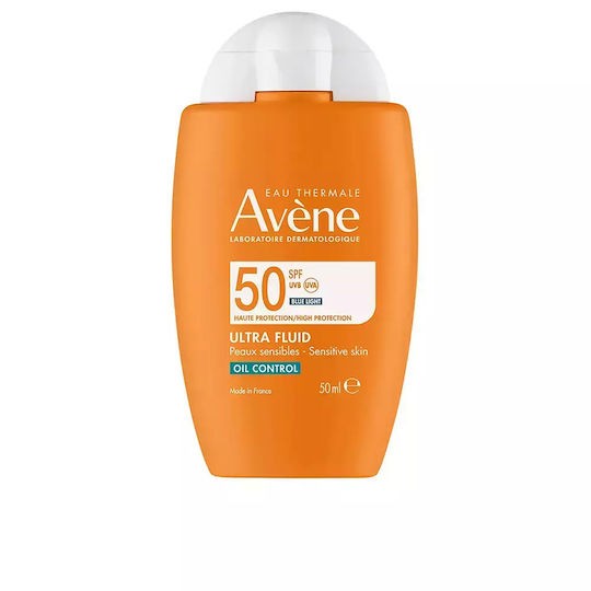 Φωτογραφία προϊόντος: Avene Ultra Fluid Oil Control Αδιάβροχη Αντηλιακή Κρέμα Προσώπου SPF50+ 50ml