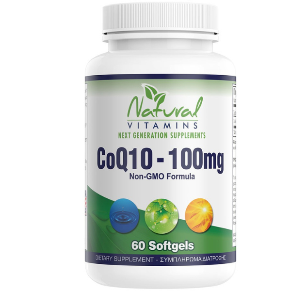 Φωτογραφία προϊόντος: NATURAL VITAMINS CoQ10 100mg – 60 Μαλακές κάψουλες