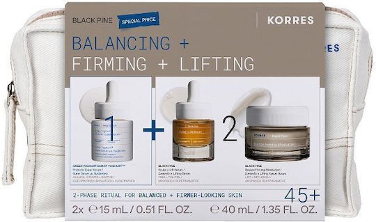 Φωτογραφία προϊόντος: KORRES Black Pine Balancing+Firming+Lifting Σετ Ορών & Κρέμας