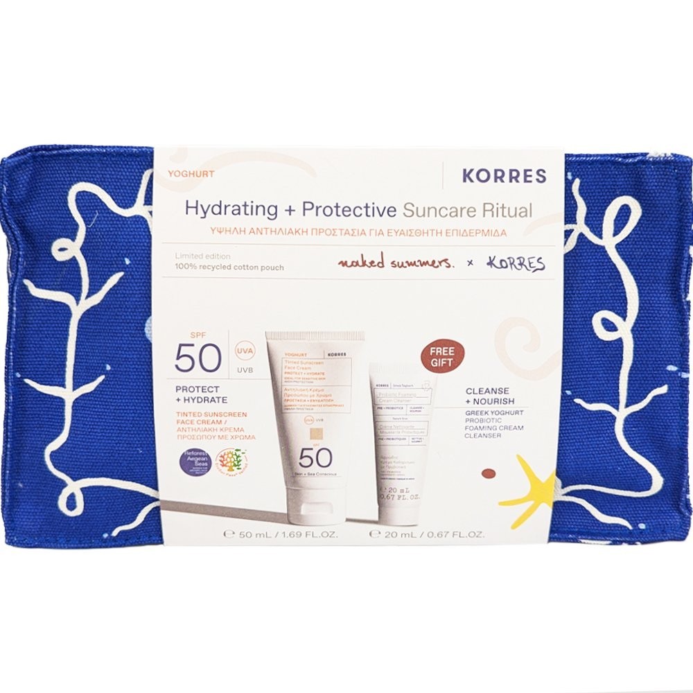 Φωτογραφία προϊόντος: KORRES Yoghurt Hydrating + Protective Suncare Ritual Tinted SPF50 50ml + Cleanser 20ml