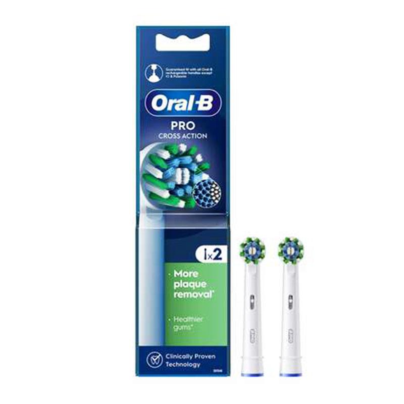 Φωτογραφία προϊόντος: Oral-B Cross Action Ανταλλακτικές Κεφαλές 2τμχ