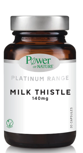 Φωτογραφία προϊόντος: Power Of Nature Platinum Range Milk Thistle 140mg 30 κάψουλες